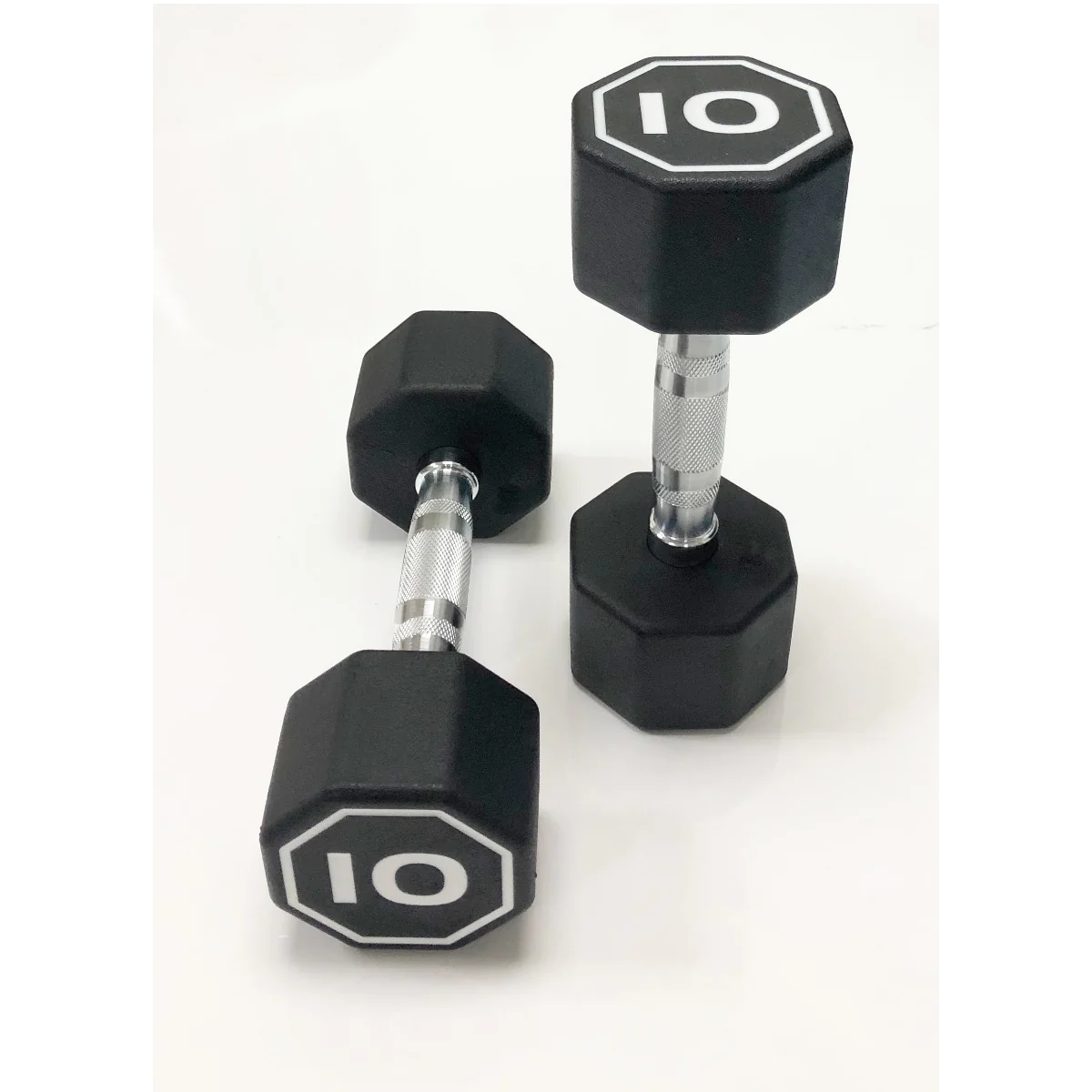 Rubber Coated Octagon Shaped Dumbbells | Apollo Athletics (IR3920) - Image 3