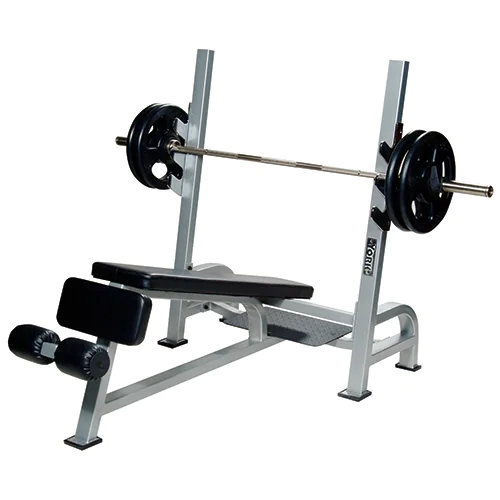 Olympic Decline Weight Lifting Bench W/Gun Racks -- York (54039-55039)