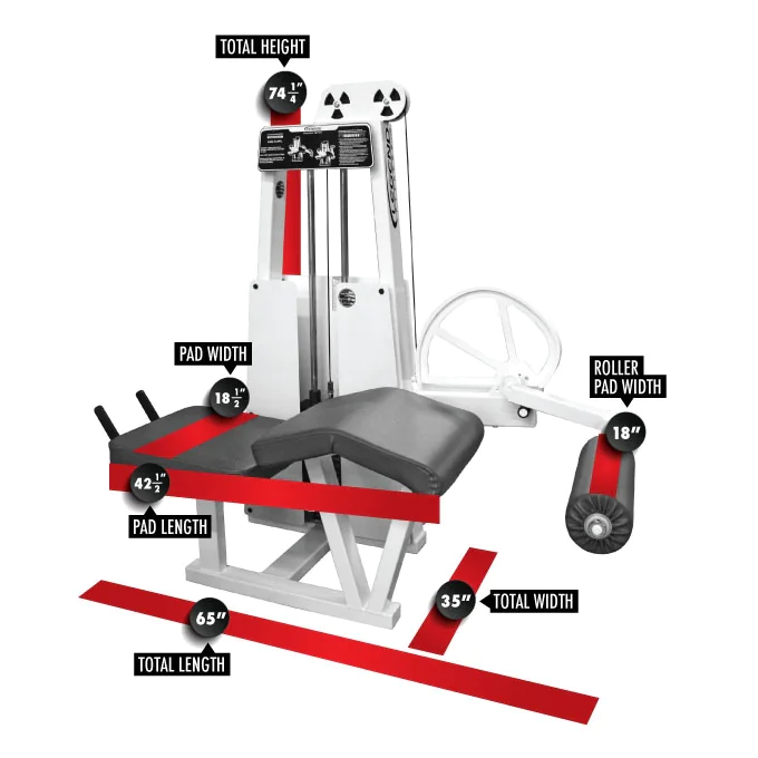 Selectorized Lying Leg Curl Machine -- Legend Fitness (912) - Image 2