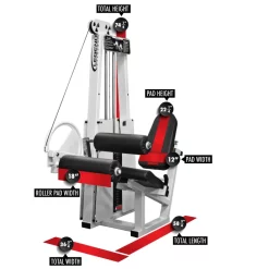 Selectorized Seated Leg Curl Machine -- Legend Fitness (956)