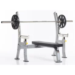 Evolution Light Commercial Olympic Flat Bench With Safety Stoppers -- Tuff Stuff (COB-400)