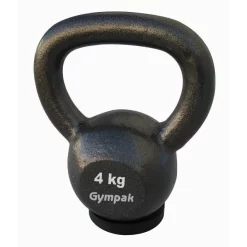 Economy Cast Iron Kettlebell With Rubber Base In Kilograms -- Kamparts (KTB)