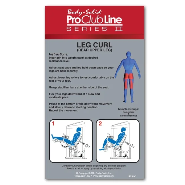 Pro Clubline Series II Seated Leg Curl Machine -- Body-Solid (S2SLC) - Image 3