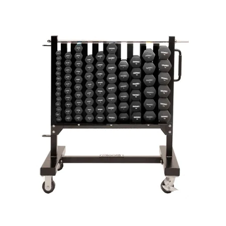 Black Rubber Aerobic Hexagon Dumbbell Club Pack – Ivanko (SW2010-PK-IRD)