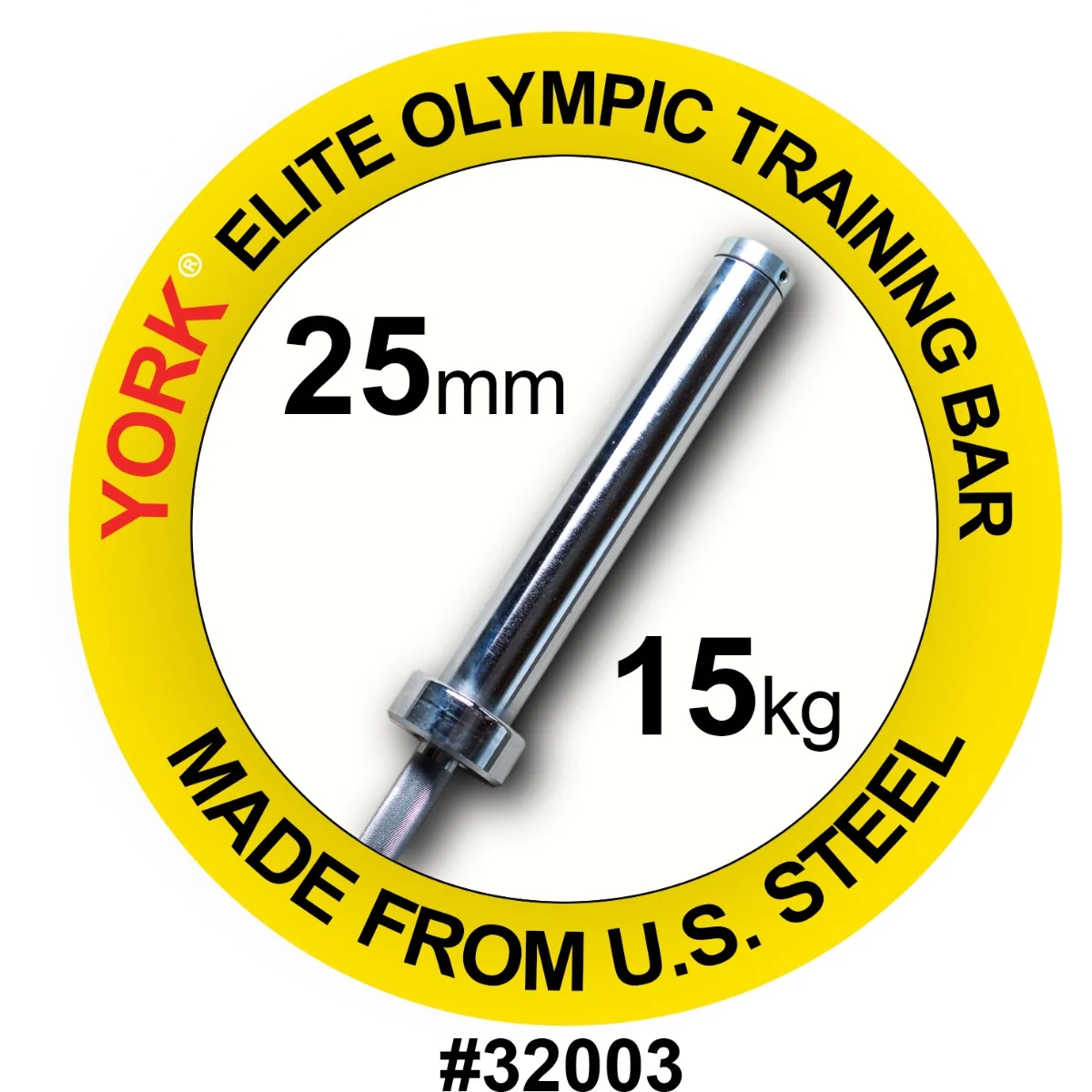 Women's Elite 15kg Competition Training Bar -- York (32003)