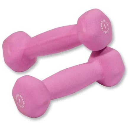 Brightly Colored Neoprene Dumbbell Pairs And Light Sets – Body-Solid (BSTND)