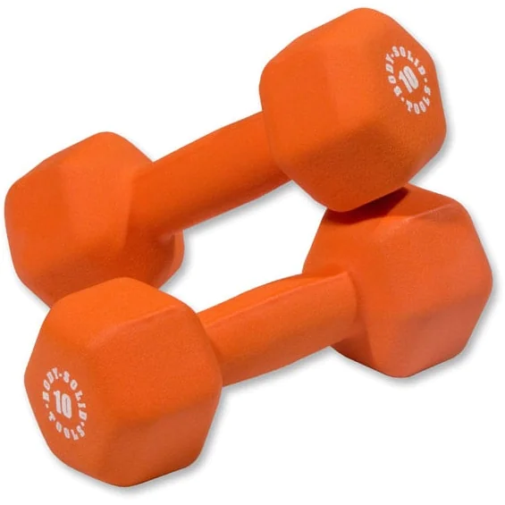 Brightly Colored Neoprene Dumbbell Pairs And Light Sets – Body-Solid (BSTND) - Image 10