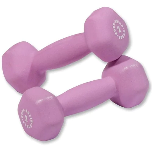 Brightly Colored Neoprene Dumbbell Pairs And Light Sets – Body-Solid (BSTND) - Image 2