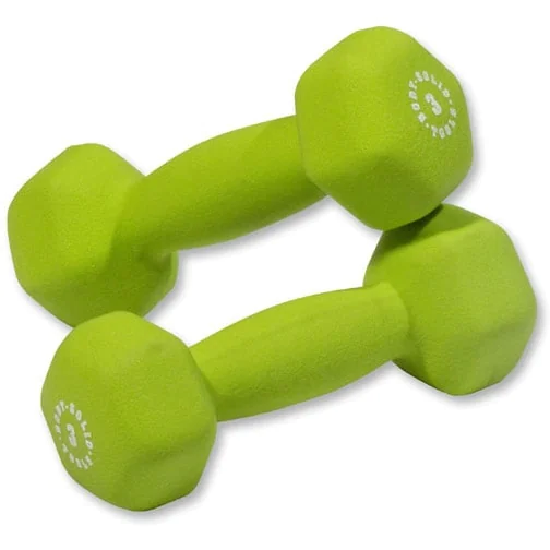 Brightly Colored Neoprene Dumbbell Pairs And Light Sets – Body-Solid (BSTND) - Image 3