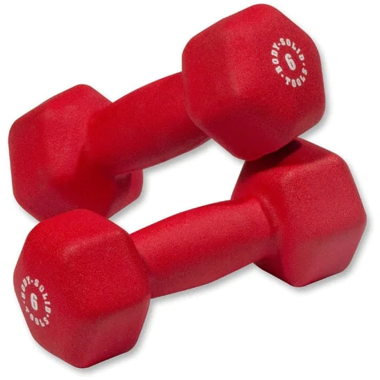 Brightly Colored Neoprene Dumbbell Pairs And Light Sets – Body-Solid (BSTND) - Image 6