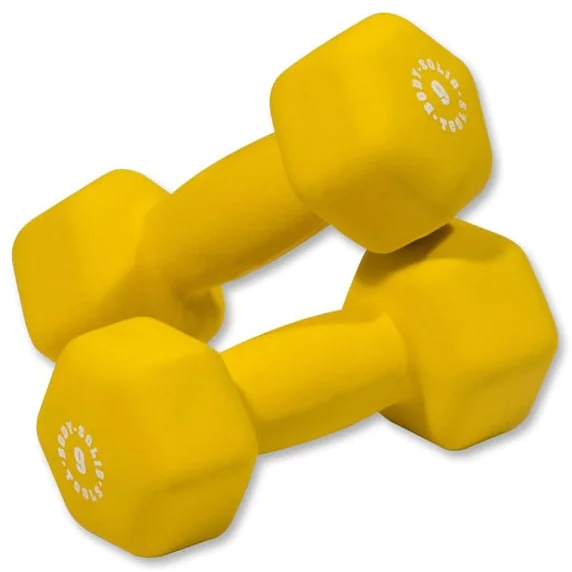 Brightly Colored Neoprene Dumbbell Pairs And Light Sets – Body-Solid (BSTND) - Image 9