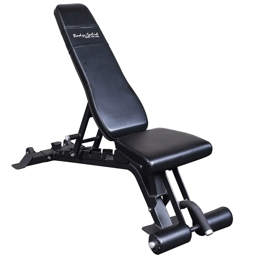 Full Commercial Flat Incline Decline Bench With Leg Hold Down β Body-Solid (SFID425)