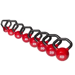 KETTLEBALL Vinyl Dipped Kettlebell With Ergonomic Angled Handle -- Body-Solid (KBL)