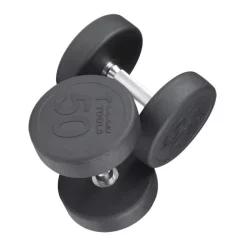 Commercial Round Head Rubber Dumbbell Sets – Body-Solid (SDP)