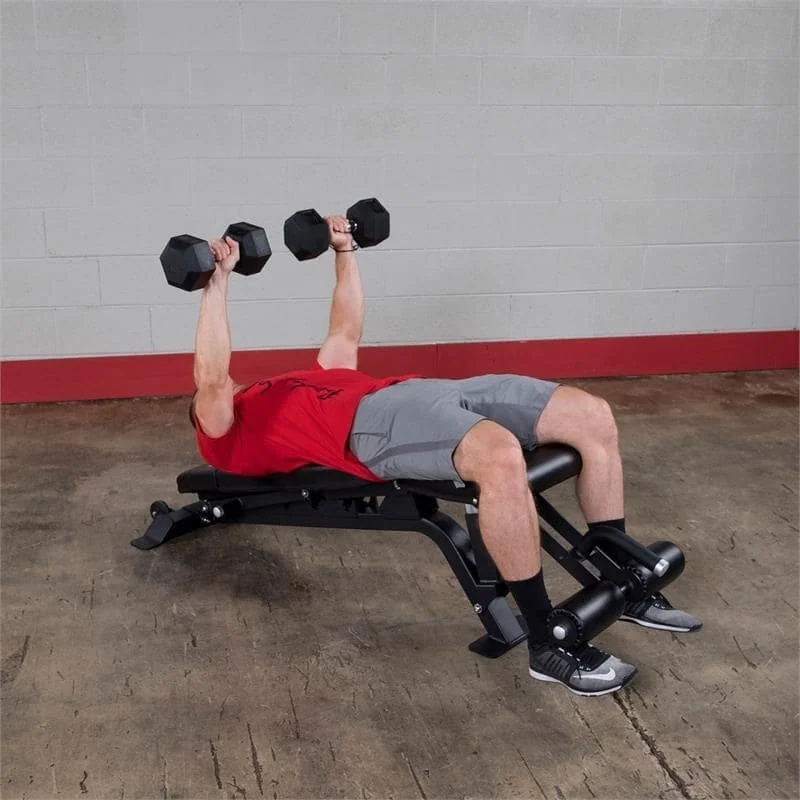 Full Commercial Flat Incline Decline Bench With Leg Hold Down β Body-Solid (SFID425) - Image 3