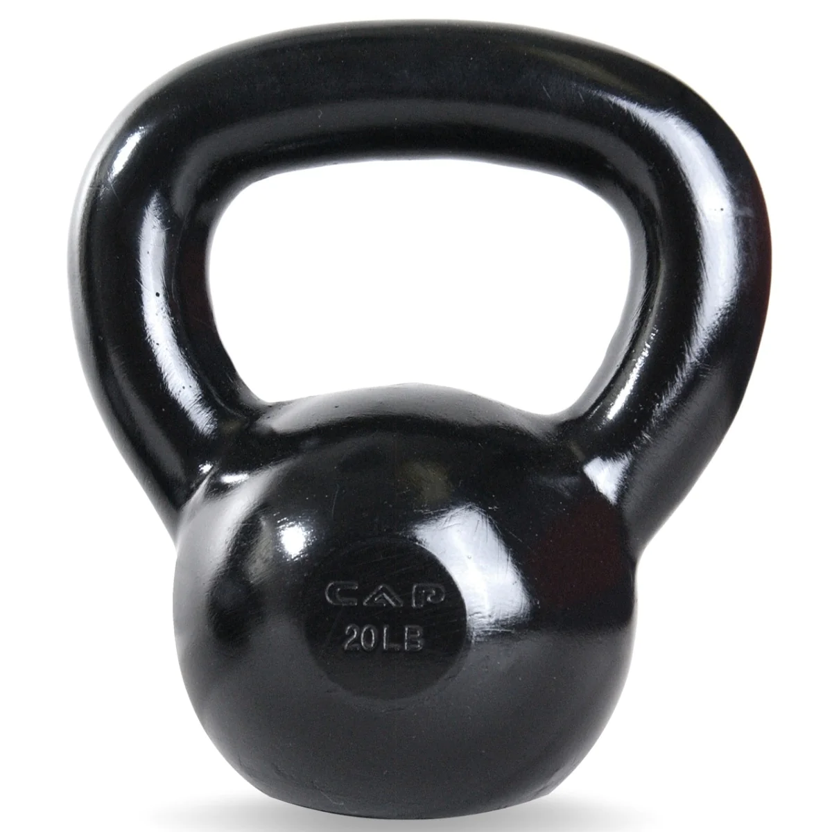 Black Polished Enamel Coated Cast Iron Kettlebell β CAP Barbell (SDK2) - Image 7