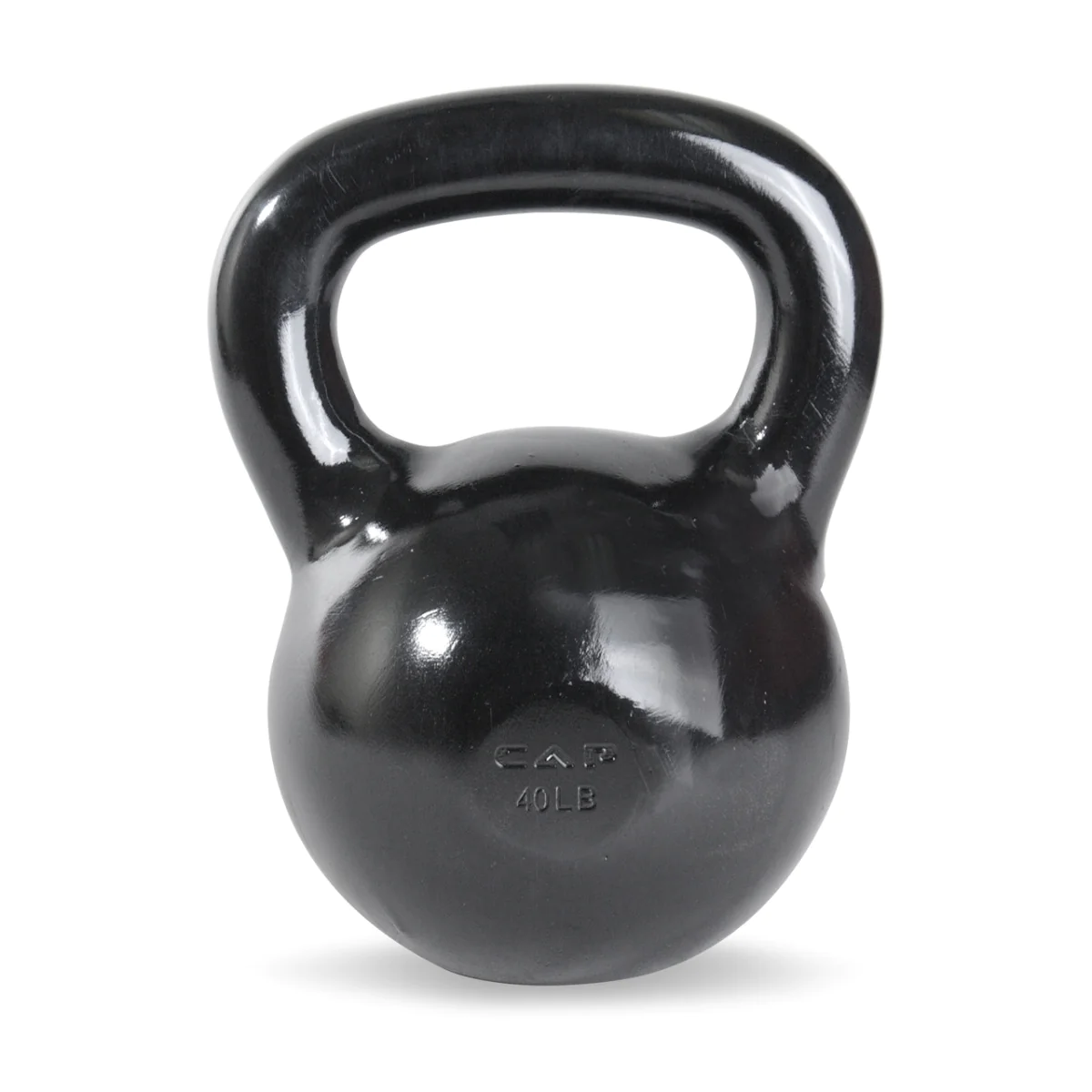 Black Polished Enamel Coated Cast Iron Kettlebell β CAP Barbell (SDK2) - Image 5