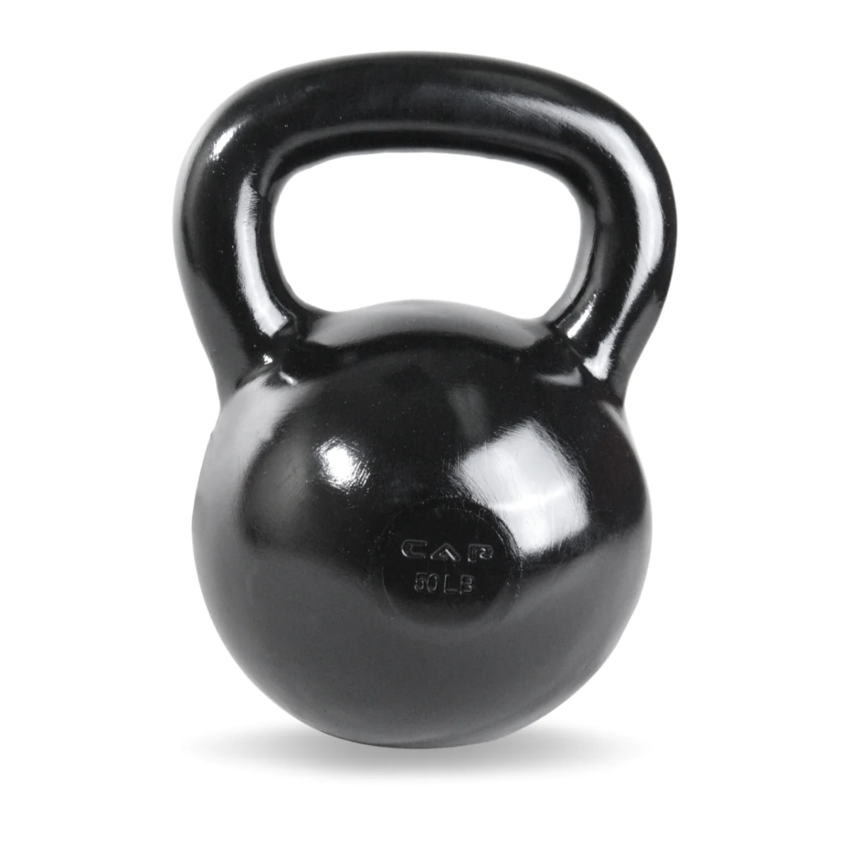 Black Polished Enamel Coated Cast Iron Kettlebell β CAP Barbell (SDK2) - Image 4
