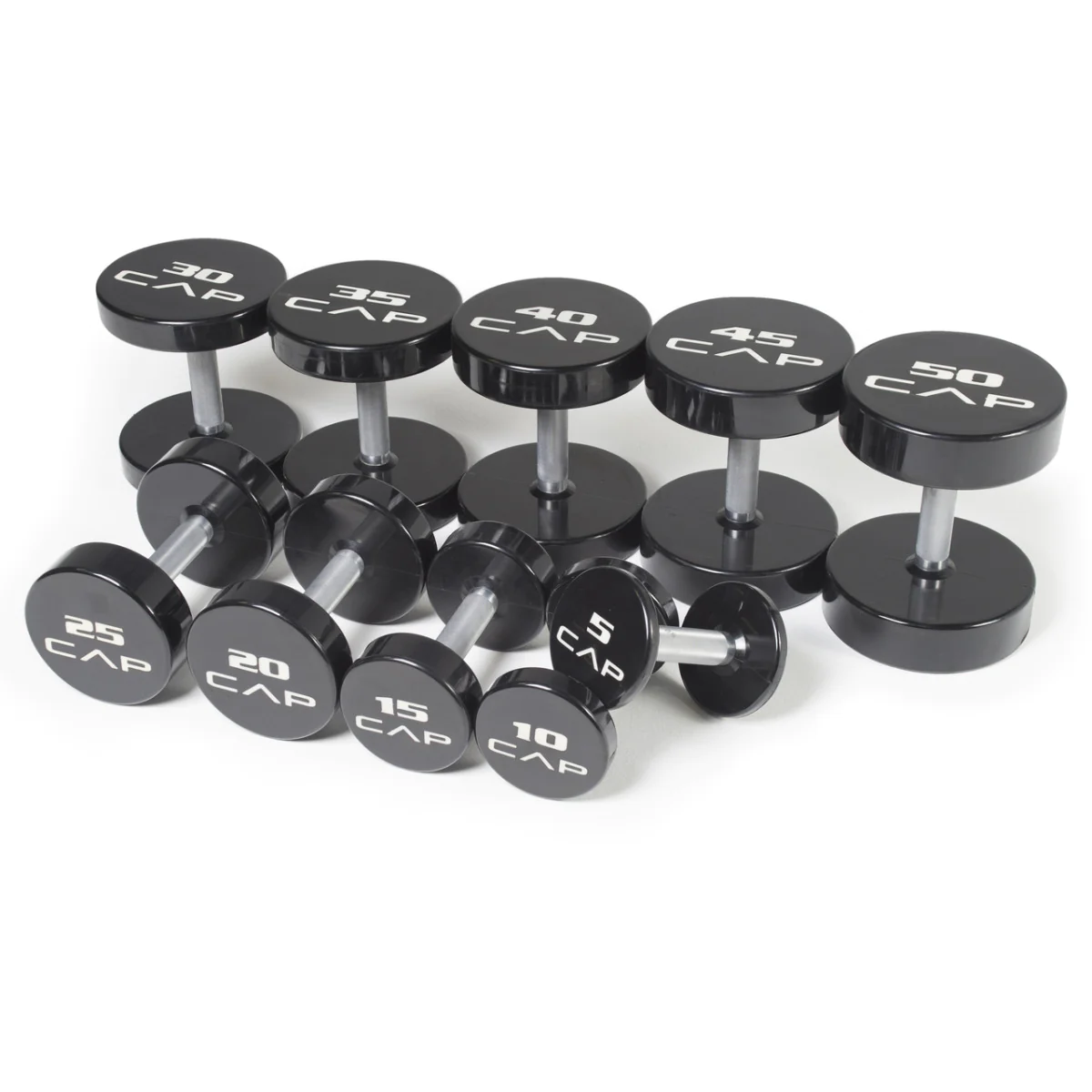 Bolted And Welded Commercial Urethane Dumbbell Sets – CAP Barbell (SDUS) - Image 2