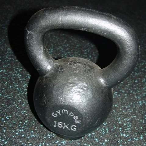 Economy Cast Iron Kettlebell With Rubber Base In Kilograms -- Kamparts (KTB) - Image 3