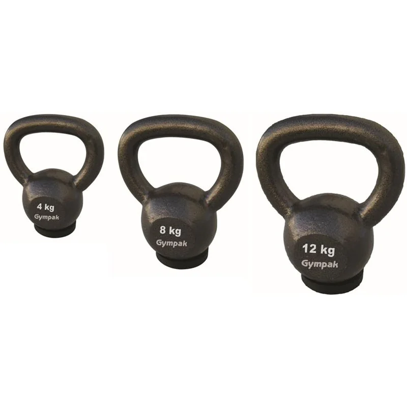 Economy Cast Iron Kettlebell With Rubber Base In Kilograms -- Kamparts (KTB) - Image 2