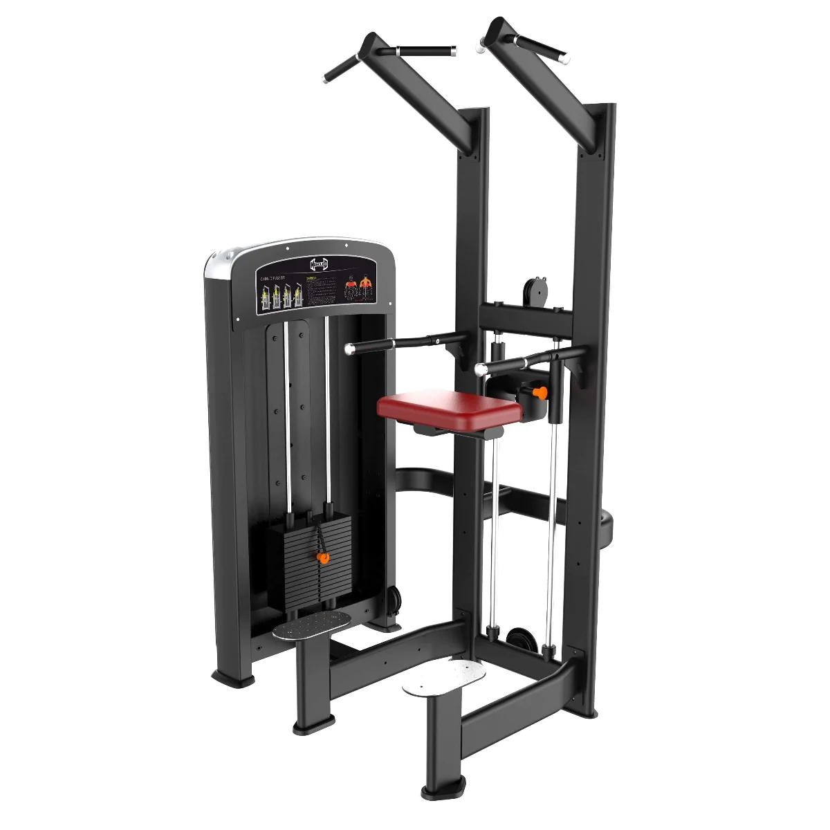 Elite Selectorized Assisted Chin Dip Machine | Muscle D Fitness (MDE-16)