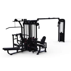 Compact 5 Stack Black Frame Multi Gym | Muscle D Fitness (MDM-5SCB)