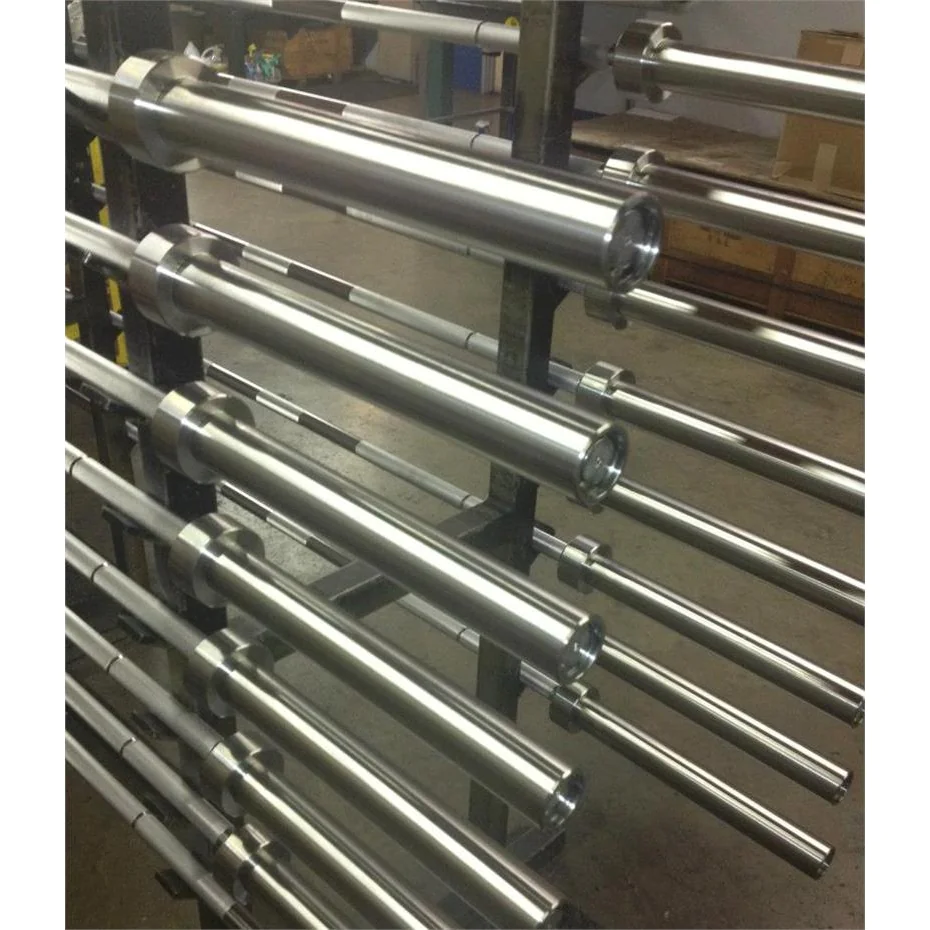 86" Stainless Steel Needle Bearing Olympic Bar – Ivanko (OBSNB-20KG) - Image 3