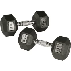 Commercial Quality Rubber Hex Dumbbell Sets – York (RHX)