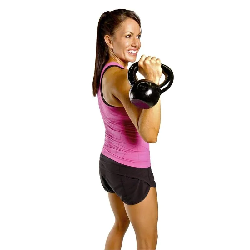 Black Polished Enamel Coated Cast Iron Kettlebell β CAP Barbell (SDK2) - Image 2