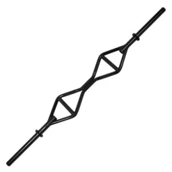 7' Single Parallel Handle Olympic Bar With Solid Ends – T-Grip Barbell (TG-S)